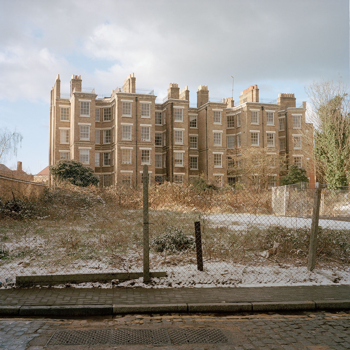 Un batiment du quartier de Wapping, à Londres, sur les bords de la Tamise.